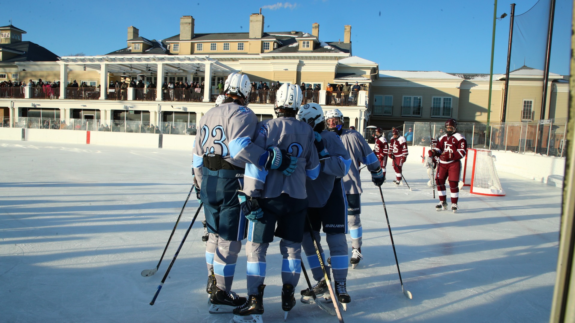 Slide 3 - HOCKEY WINS OUTDOOR GAME AS STRETCH RUN BEGINS