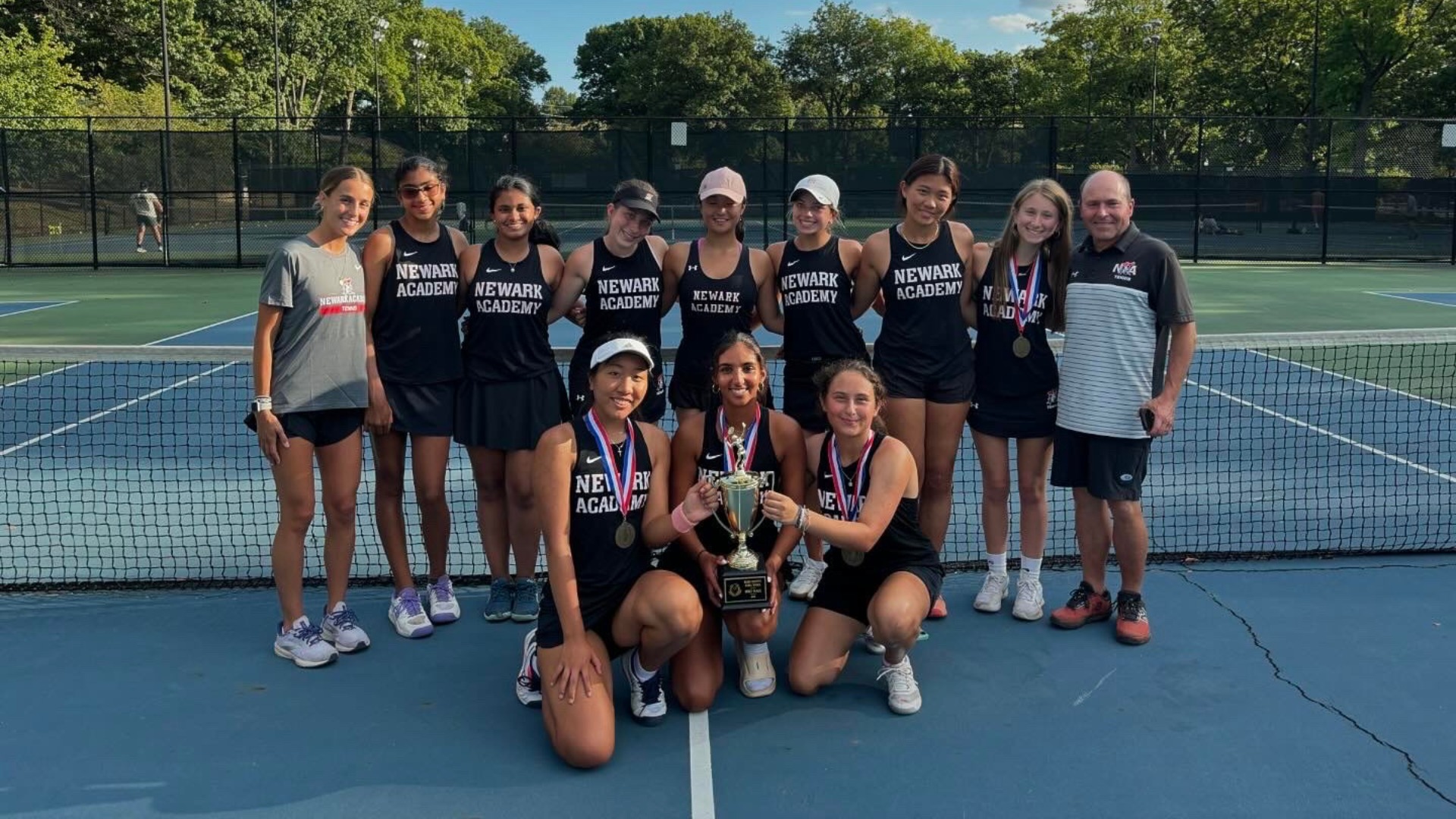 Slide 0 - GIRLS' TENNIS WINS ESSEX COUNTY TOURNAMENT CHAMPIONSHIP