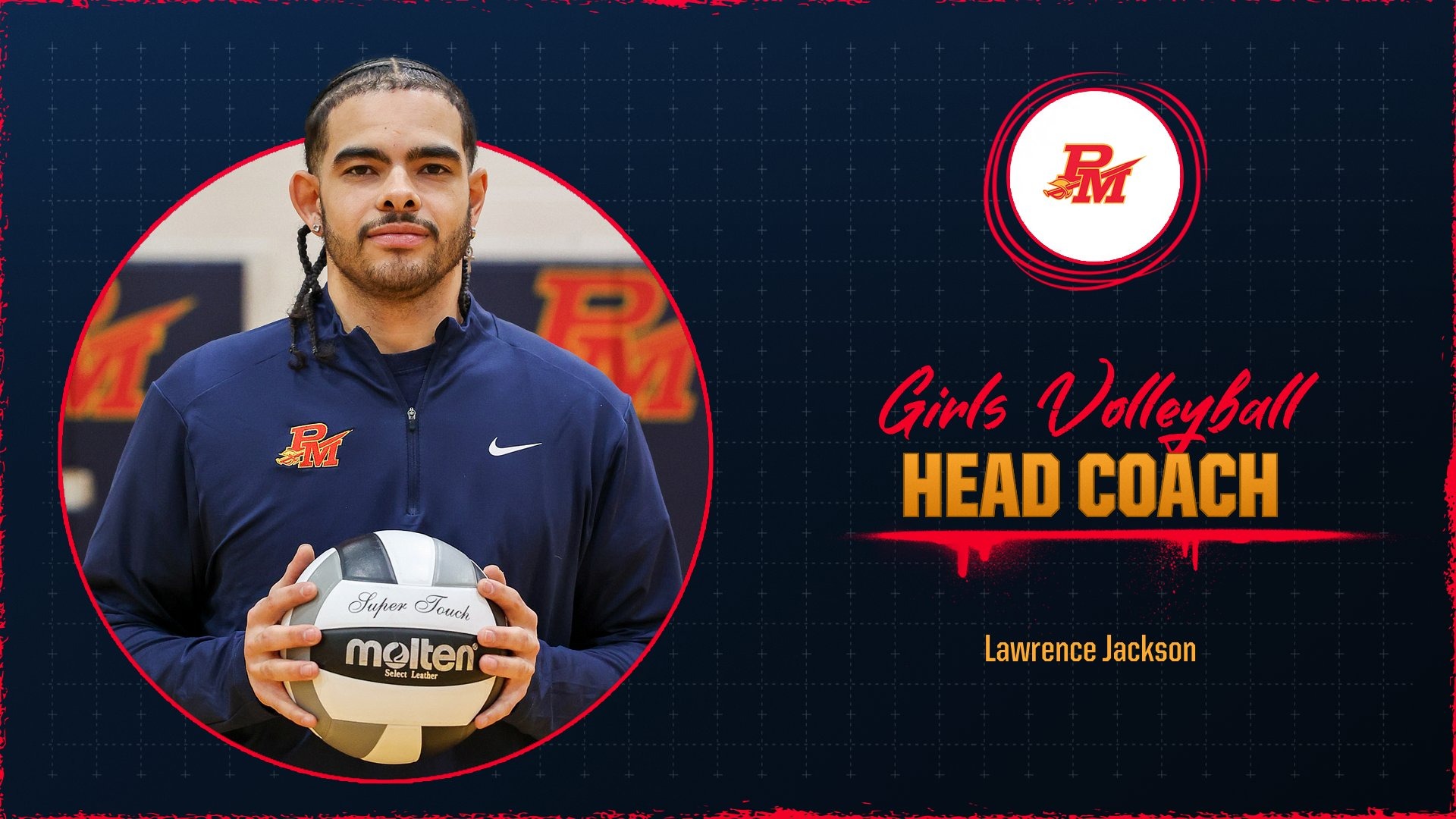 Slide 2 - Lawrence Jackson named Head Girls Volleyball Coach