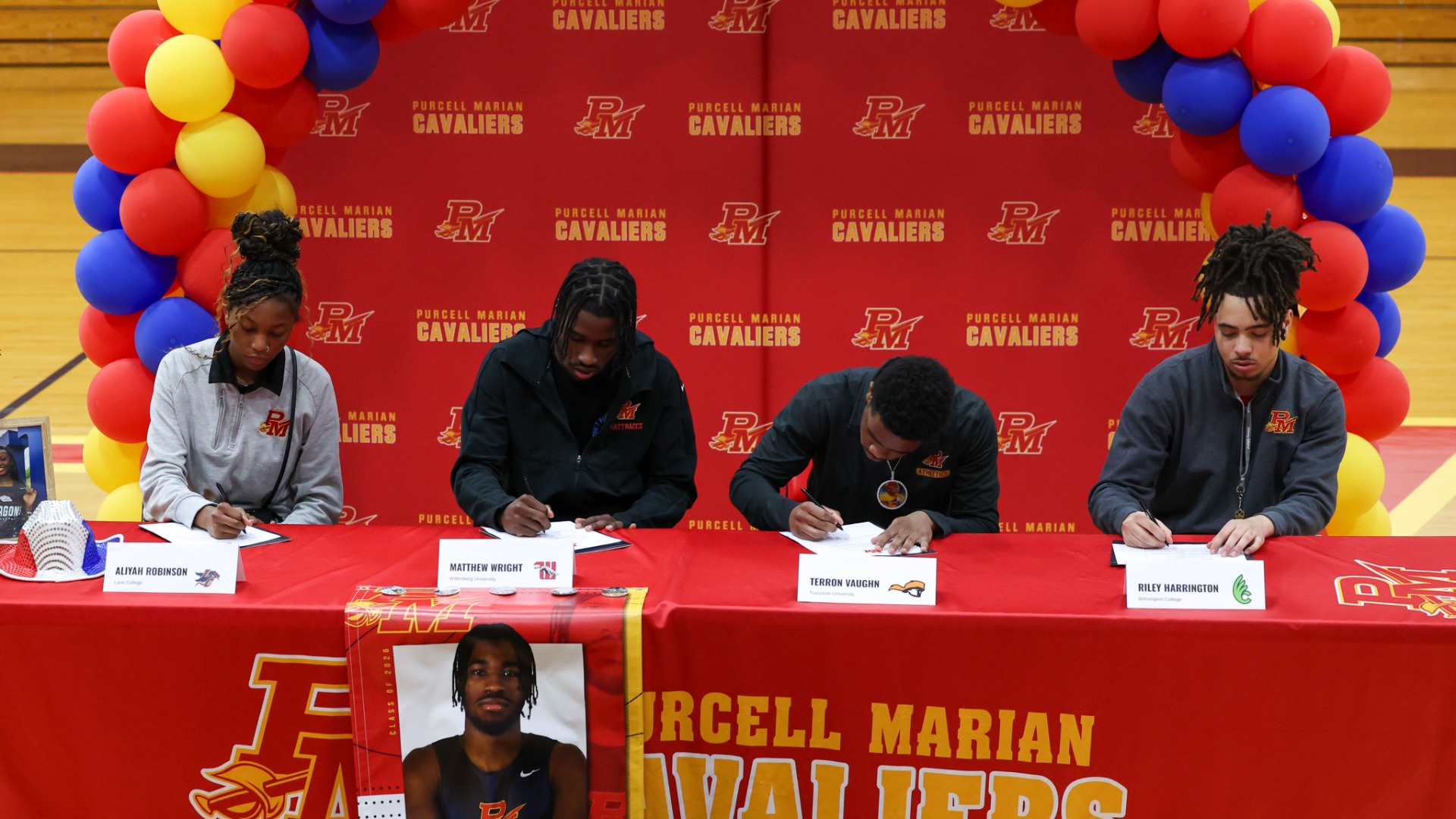 Slide 2 - FOUR STUDENT-ATHLETES SIGN NLI TO PLAY COLLEGIATE SPORTS