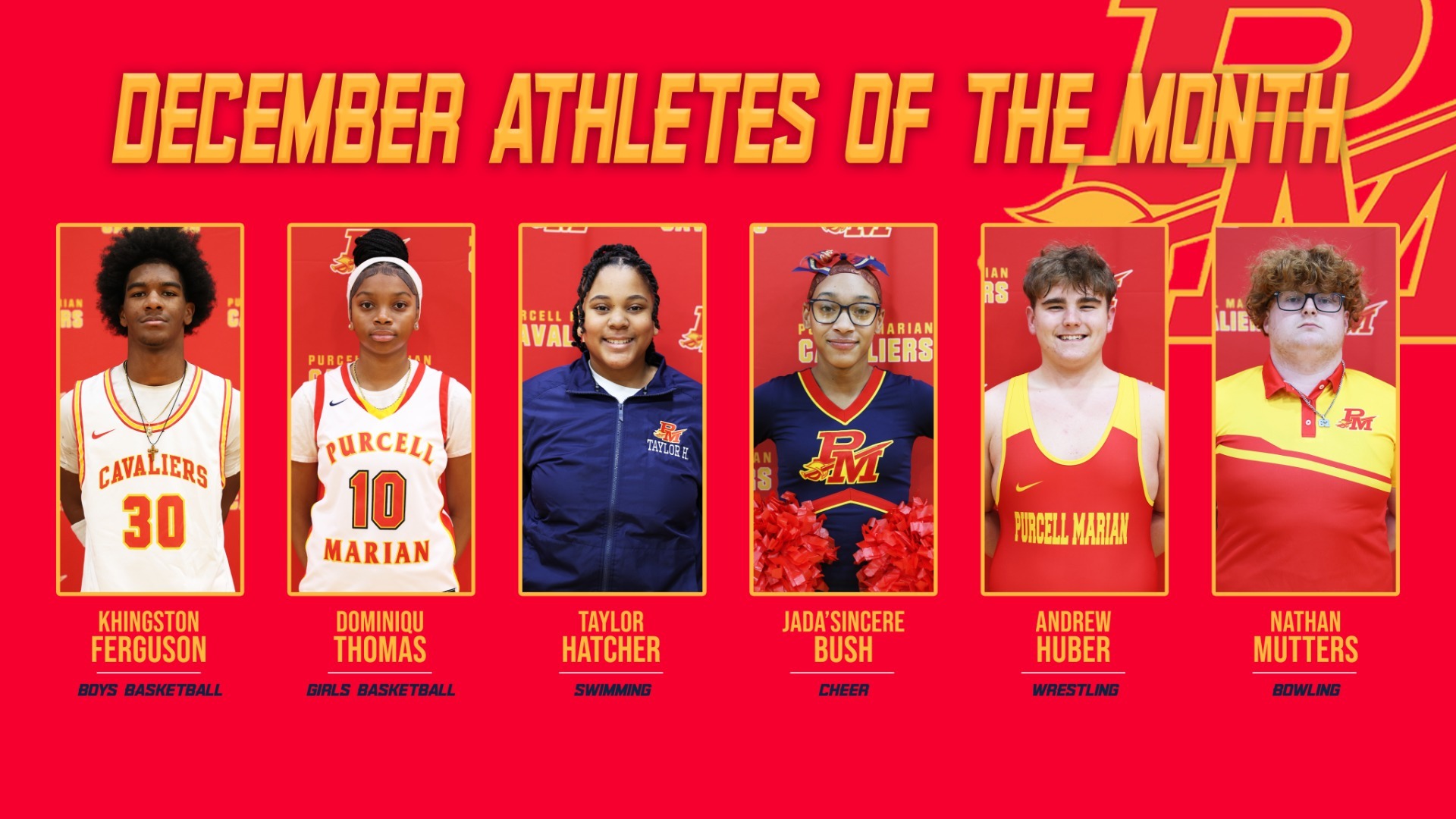 Slide 3 - December Student-Athletes of the Month