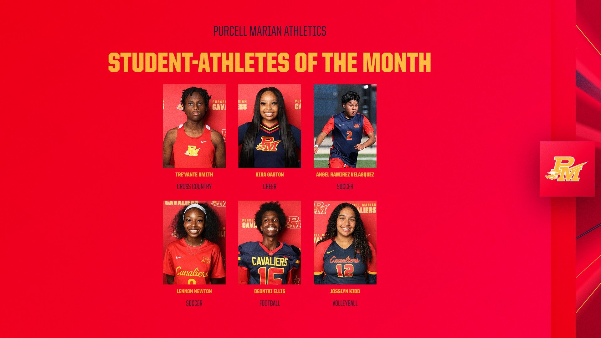 Slide 0 - August Student-Athletes of the Month