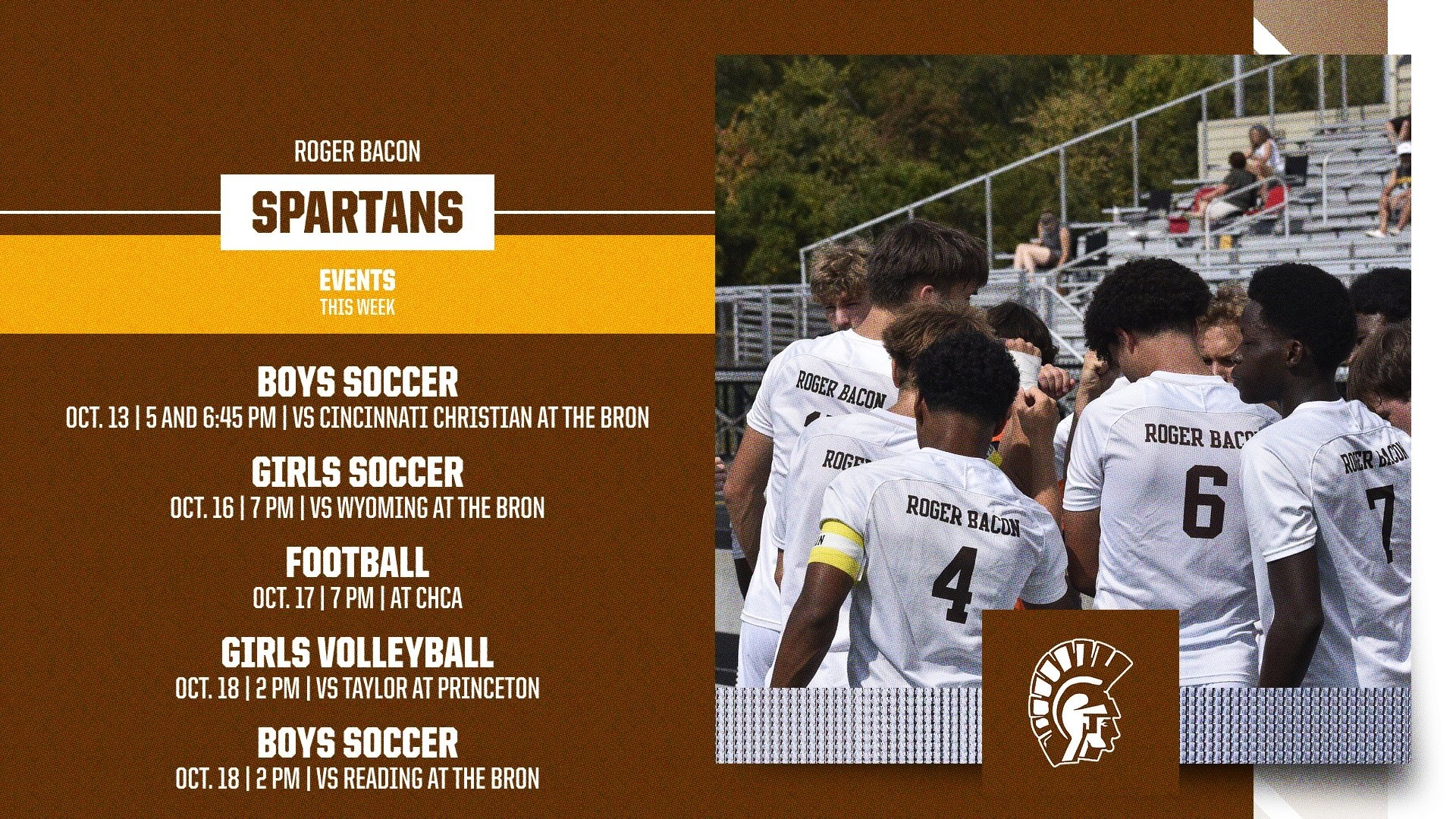 Slide 1 - THIS WEEK IN ROGER BACON ATHLETICS
