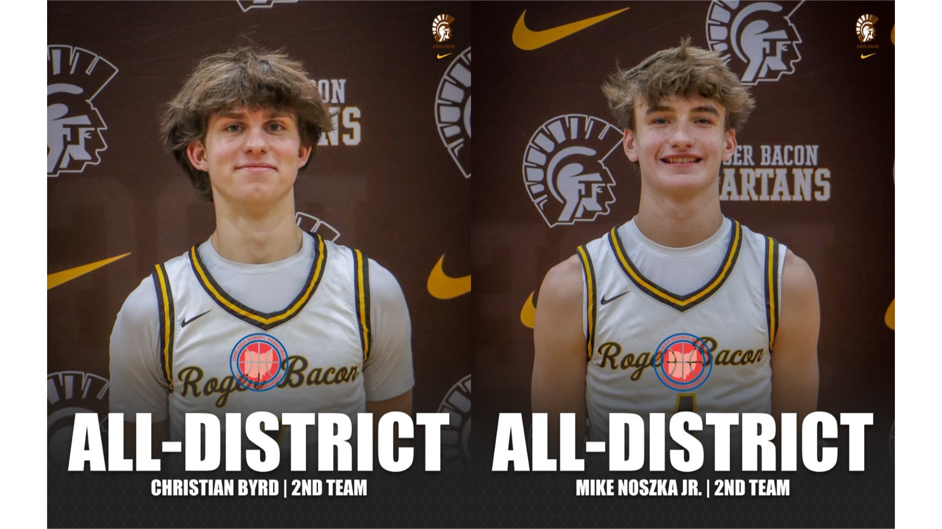Slide 1 - Byrd, Noszka Jr. earn All-District honors from the OHSBCA