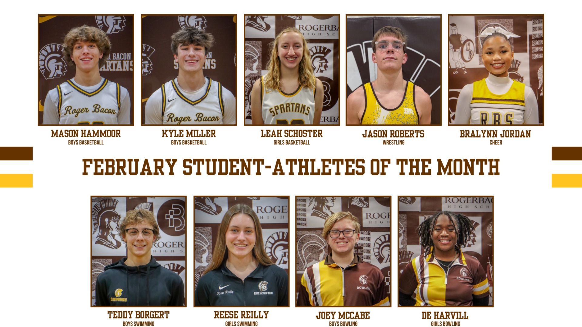 Slide 8 - March Student-Athletes of the Month