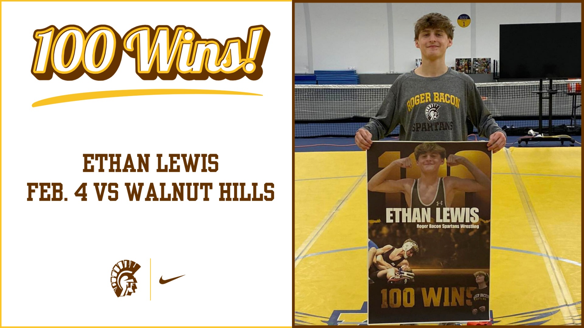 Slide 0 - Ethan Lewis earns 100th career win, moves to 4th all time in career wins for RB Wrestling