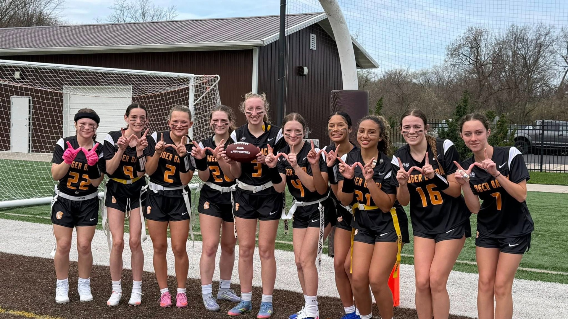 Slide 4 - Girls Flag Football starts the season 2-0