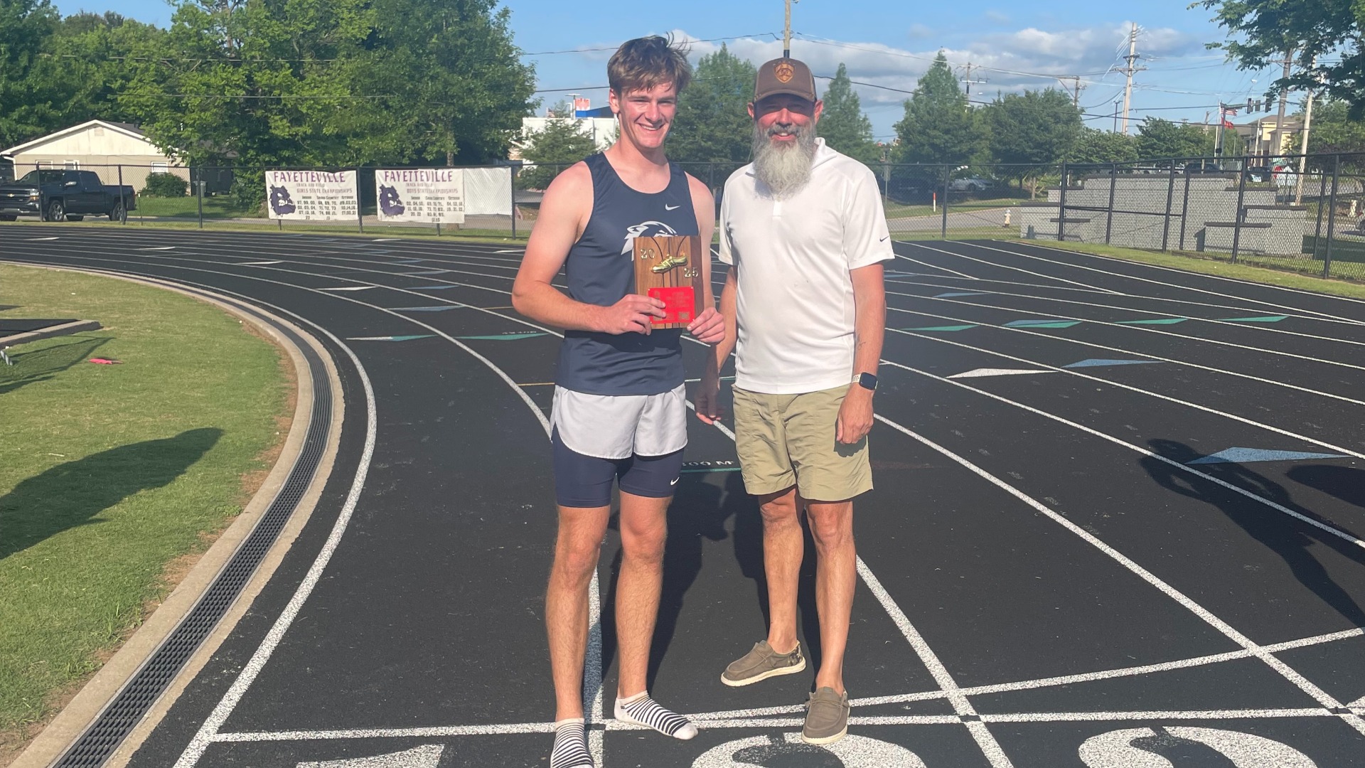 Slide 3 - Junior Marcus Myhan finishes 2nd in the Arkansas State Decathlon