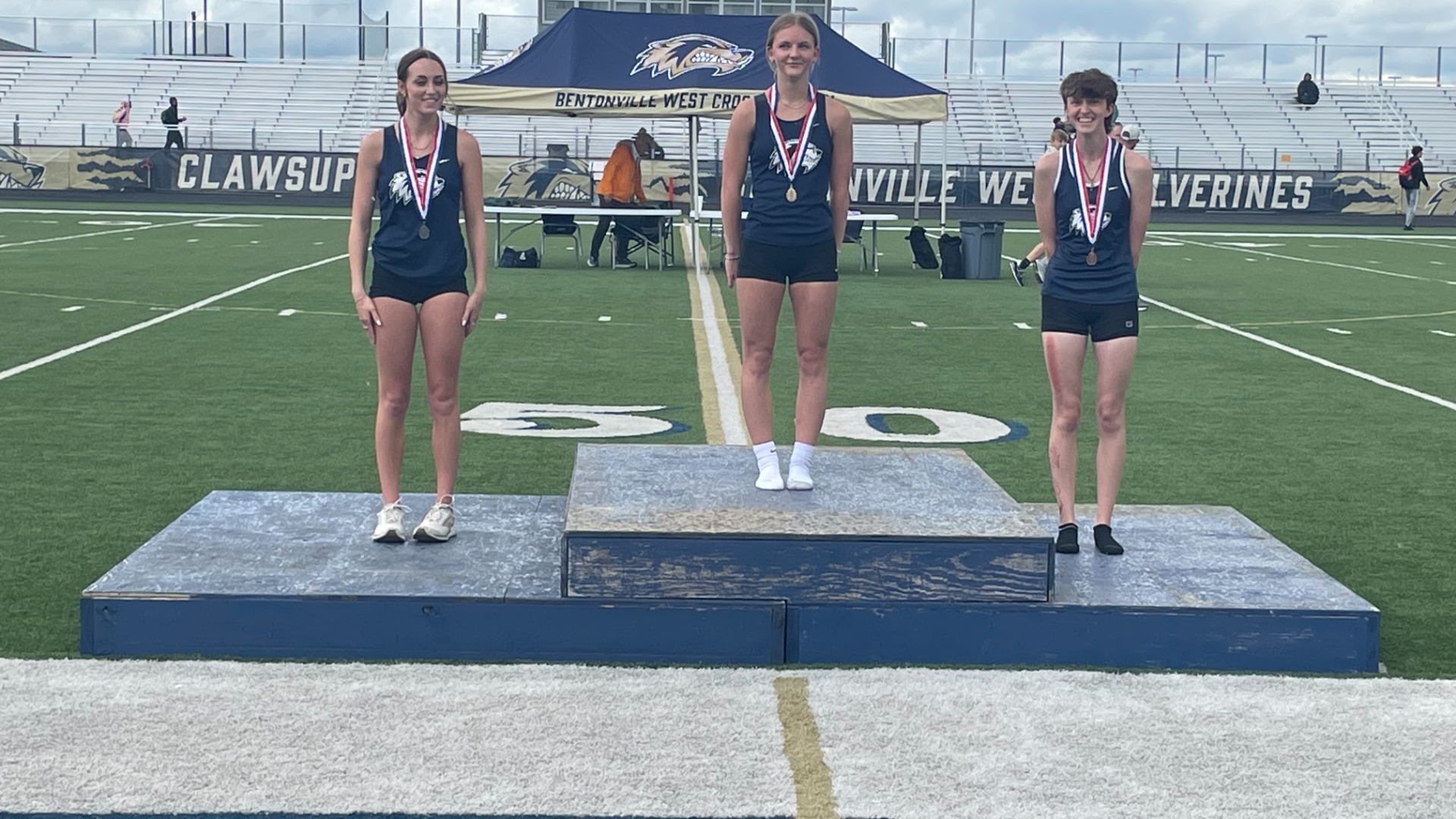 Slide 2 - West girls sweep podium in pole vault at 6A State Championships