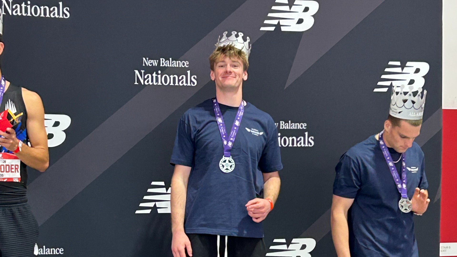 Slide 0 - Marcus Myhan finishes 3rd at New Balance Indoor Nationals in the Pentathlon.