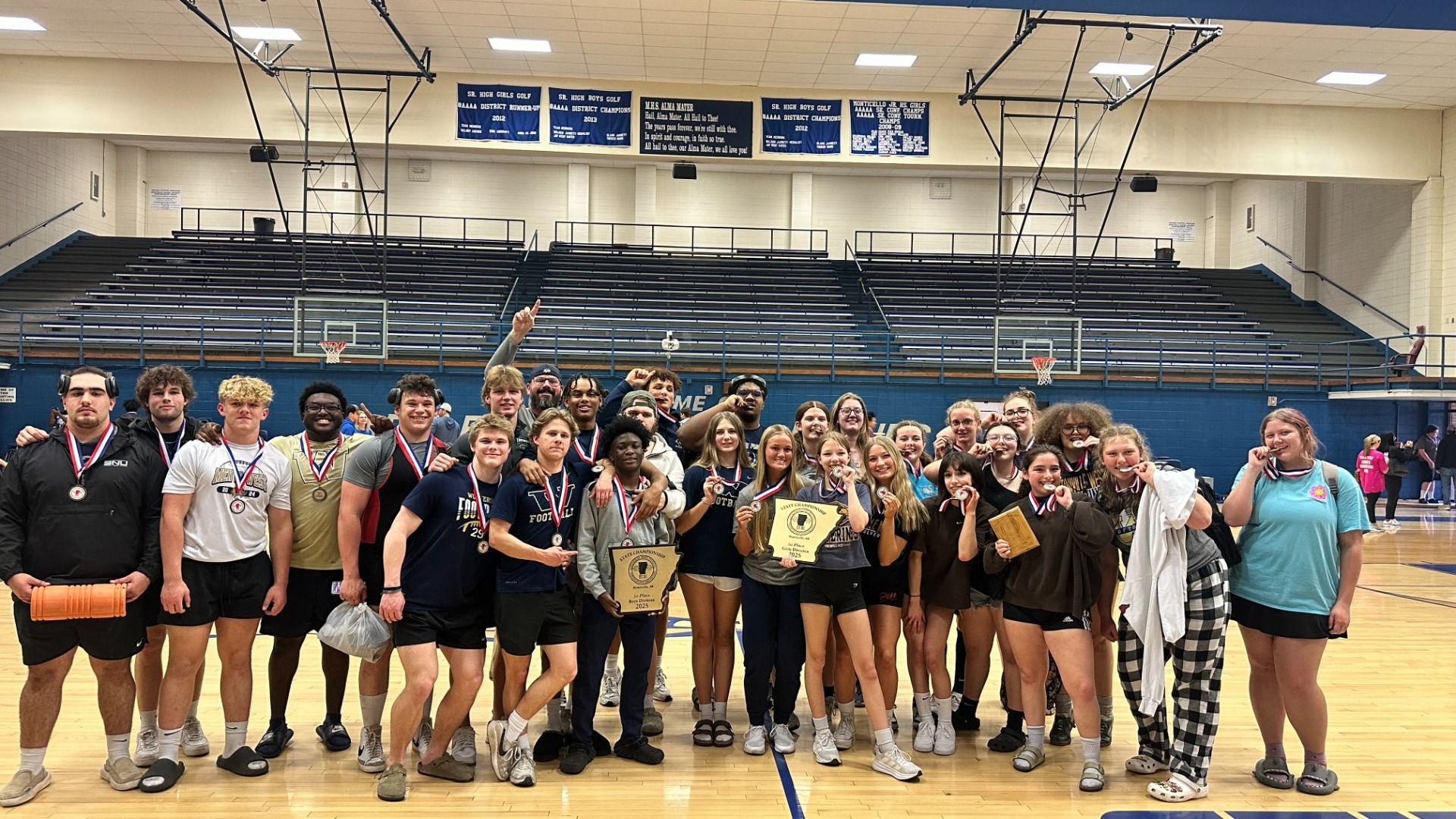Slide 6 - Boys and Girls Powerlifting State Champions