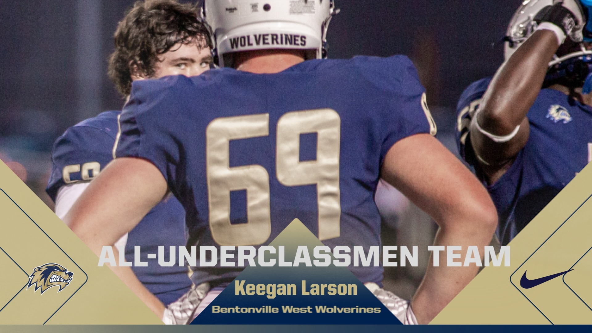 Slide 2 - Larson named to Arkansas Democrat Gazette All-Underclassmen Team