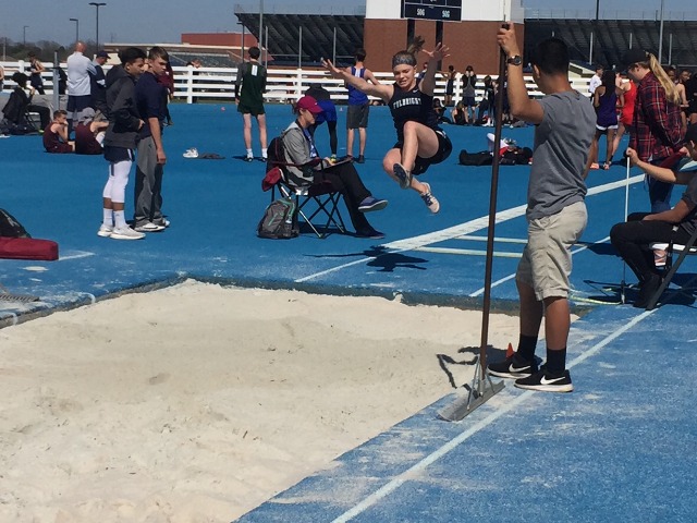 Emily in long jump
