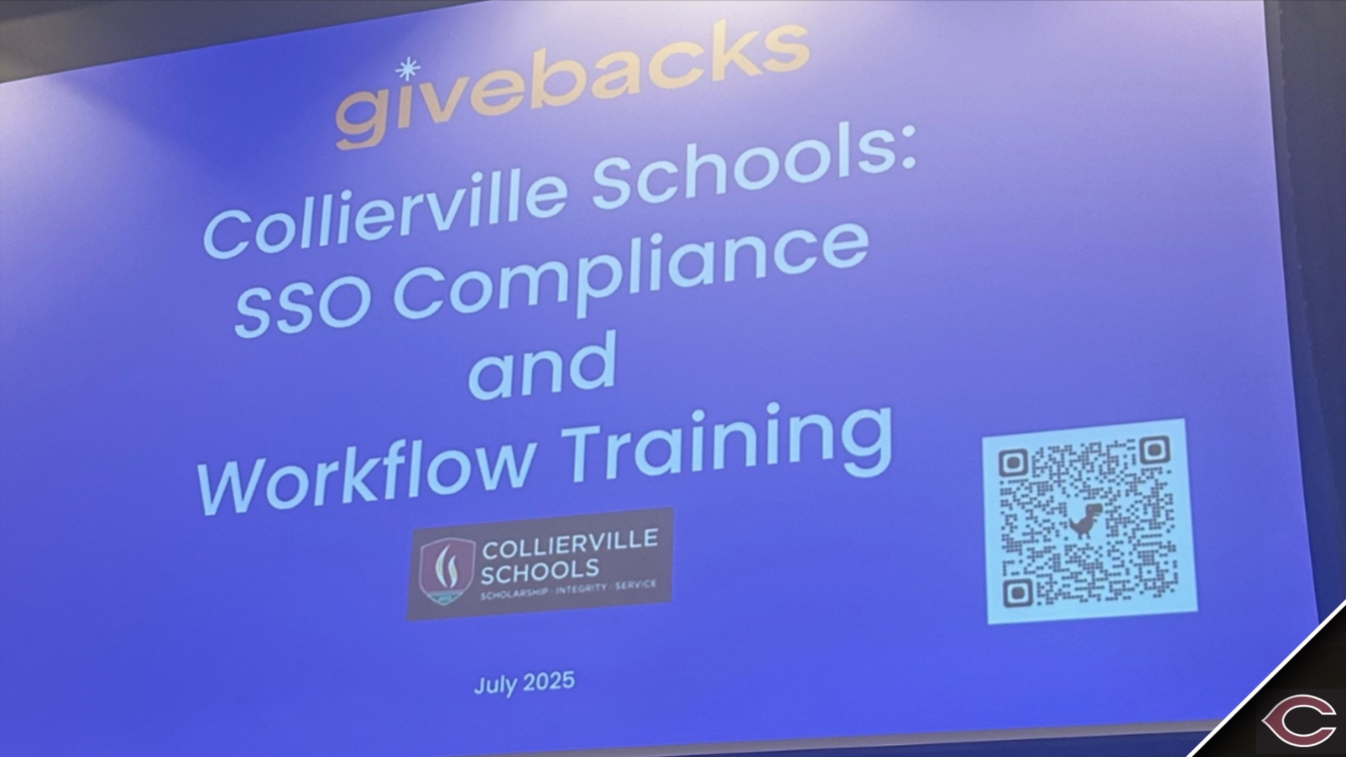 Slide 0 - COLLIERVILLE SCHOOLS STRENGTHENS FINANCIAL OVERSIGHT AND TRAINING INITIATIVES FOR SCHOOL SUPPORT ORGANIZATIONS