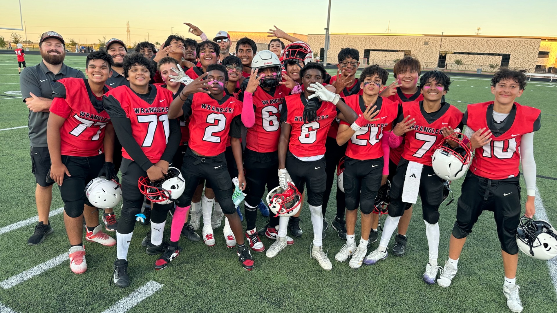 Slide 1 - 8TH GRADE FOOTBALL BRINGS HOME A WIN!