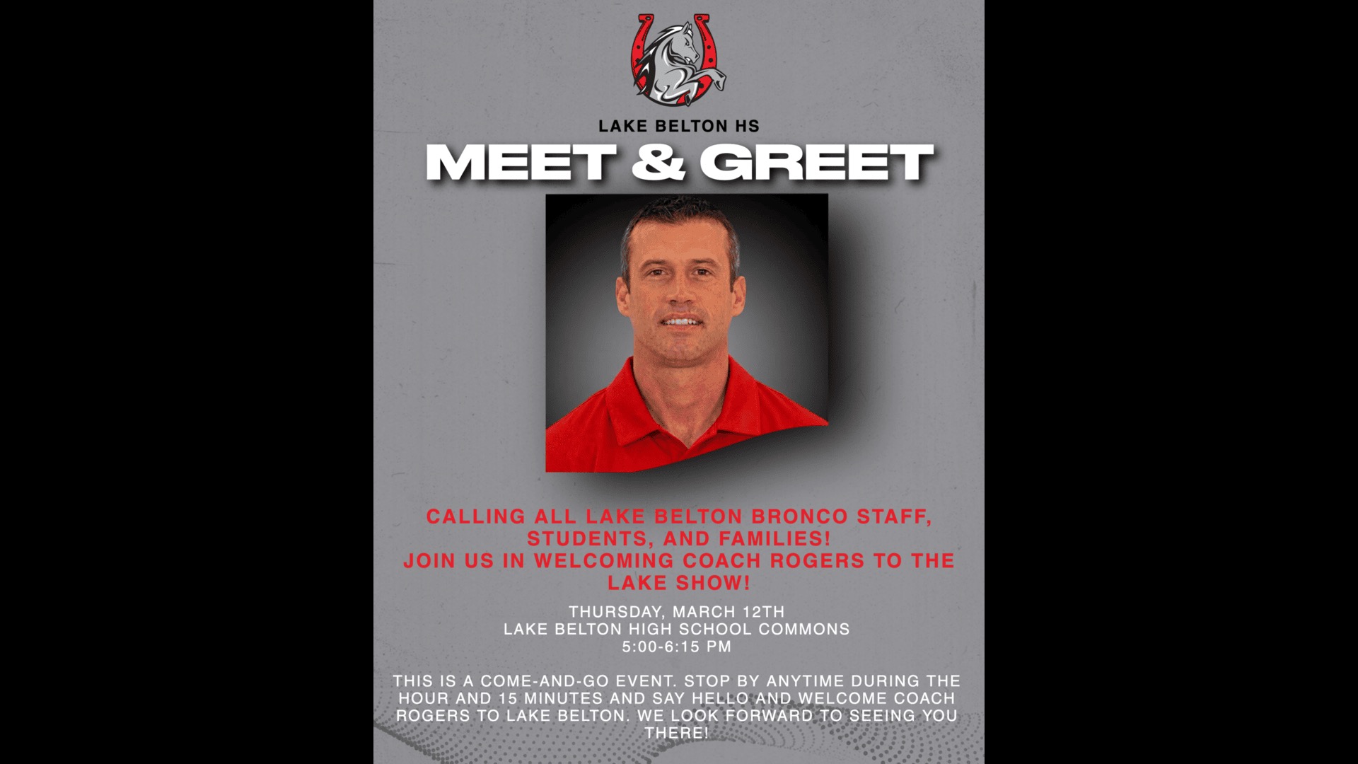 Slide 0 - MEET AND GREET WITH COACH ROGERS