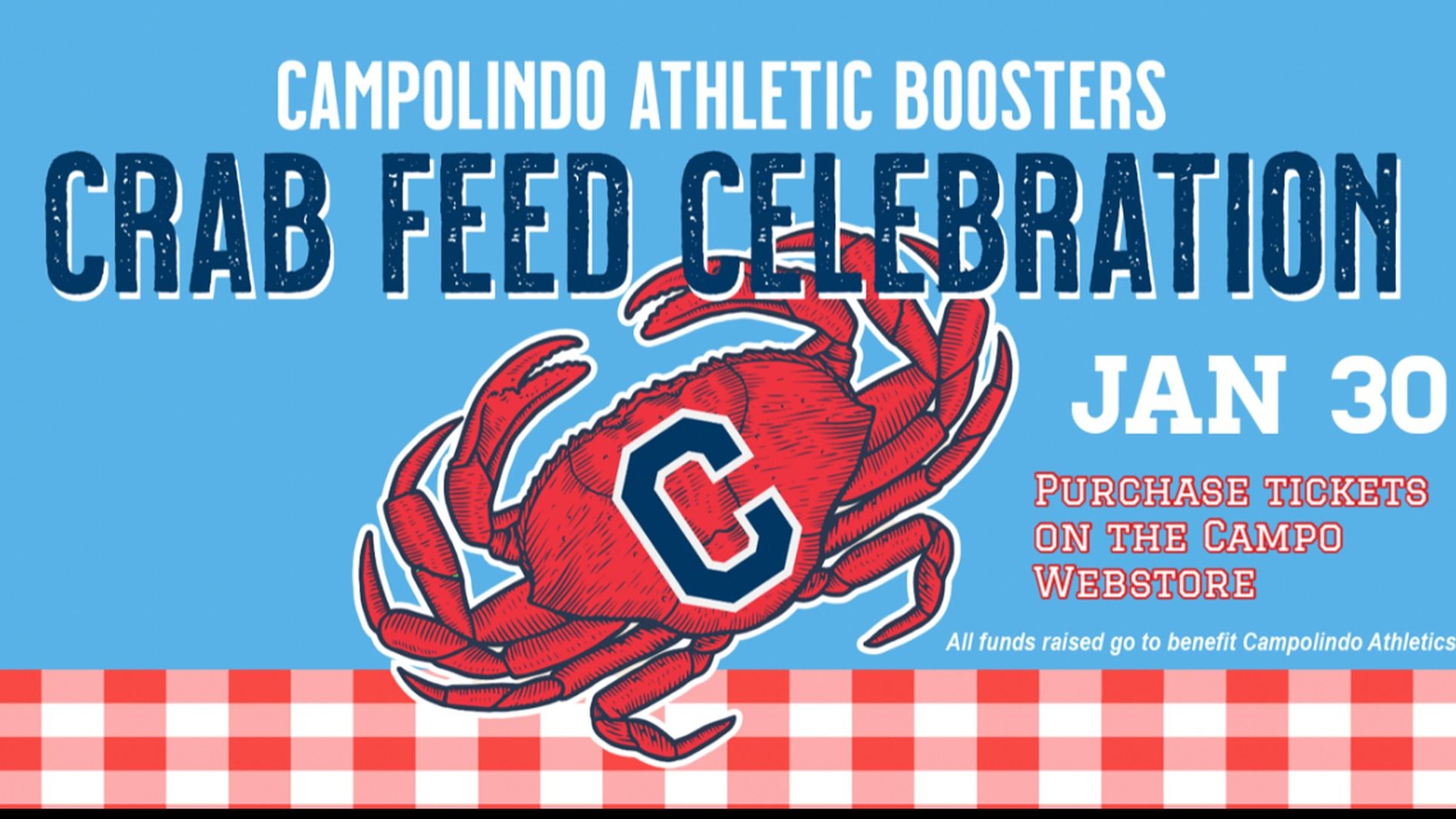 Slide 0 - Click on the Crab to purchase tickets and support Campo Athletics