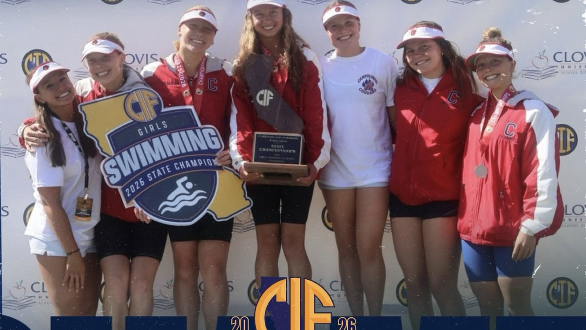 Slide 0 - 2026 G. Swimming — STATE Champions 