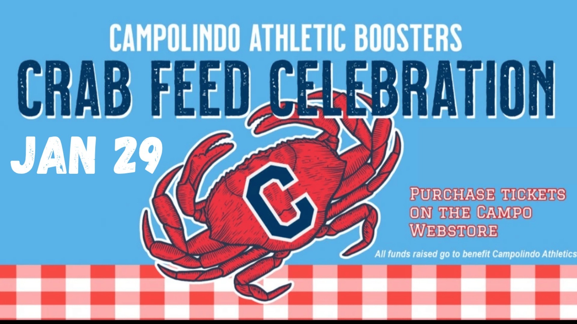 Slide 6 - Click on the Crab to purchase tickets and support Campo Athletics