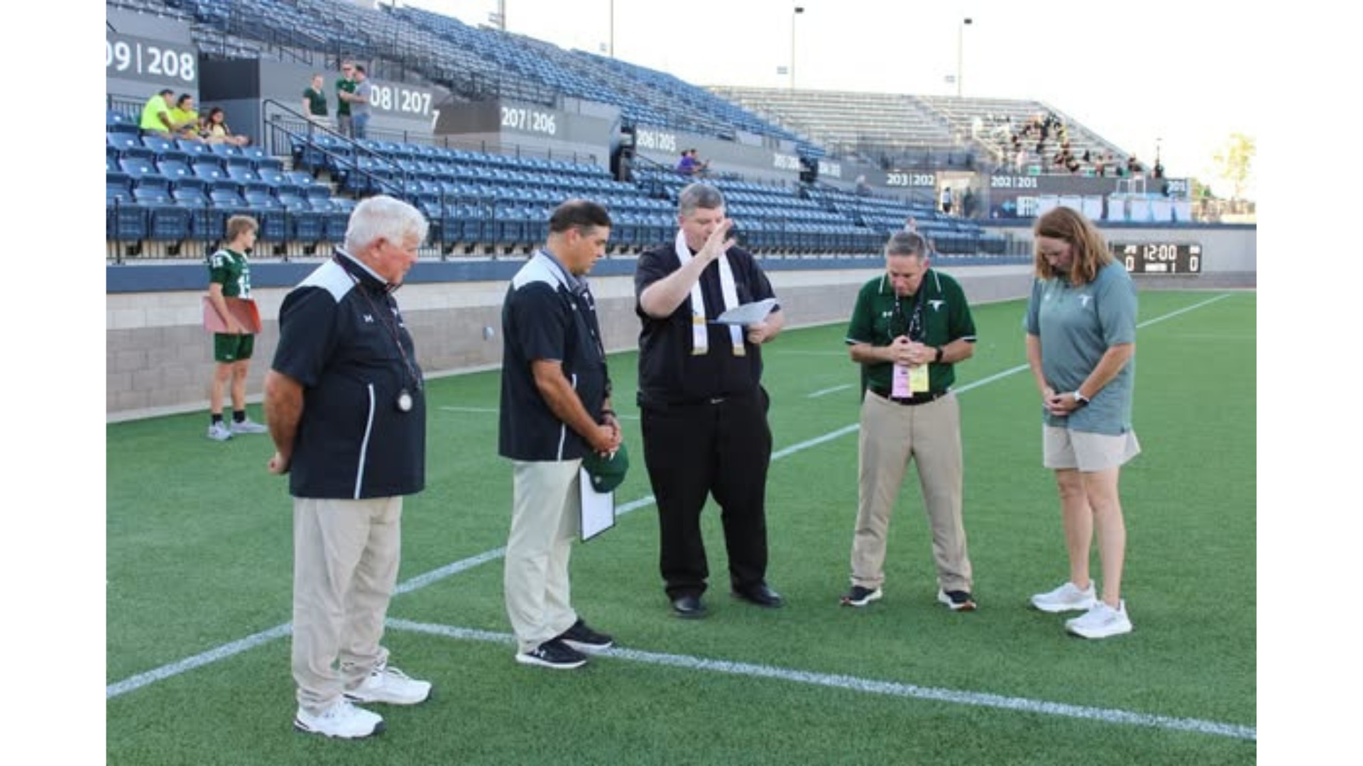 Slide 1 - BLESSING THE FOOTBALL FIELD BEFORE OPENING THE SEASON