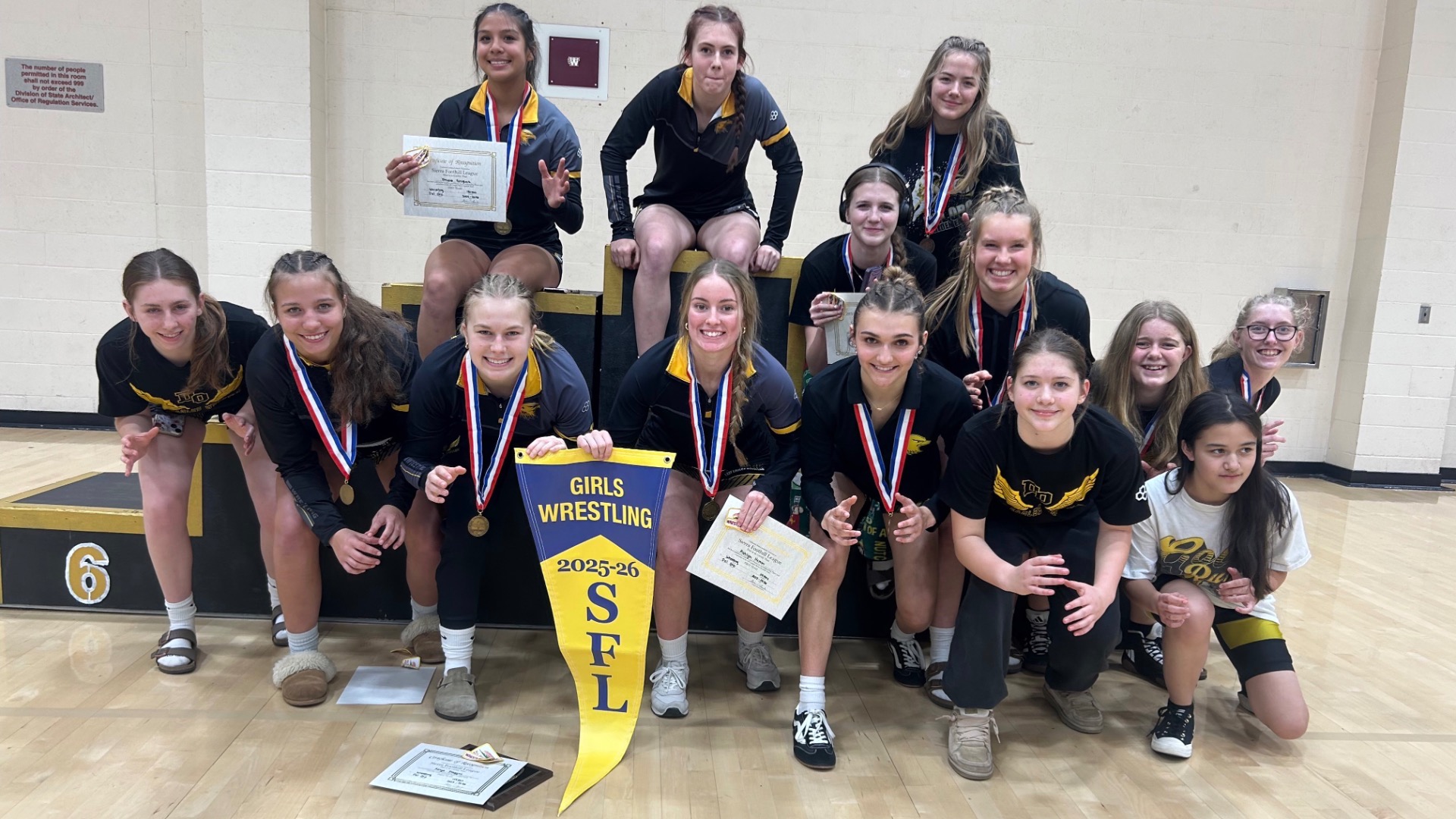 Slide 0 - Del Oro Girls Wrestling SFL Champions!