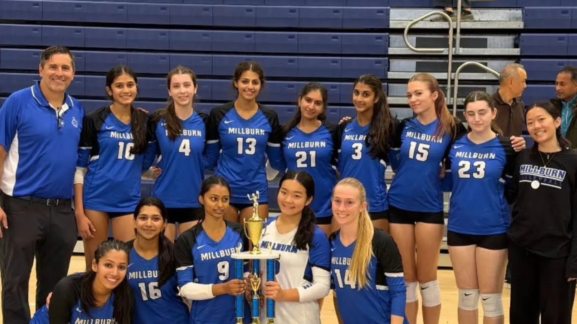 Slide 0 - Girls Volleyball Celebrates Senior Night With Victory