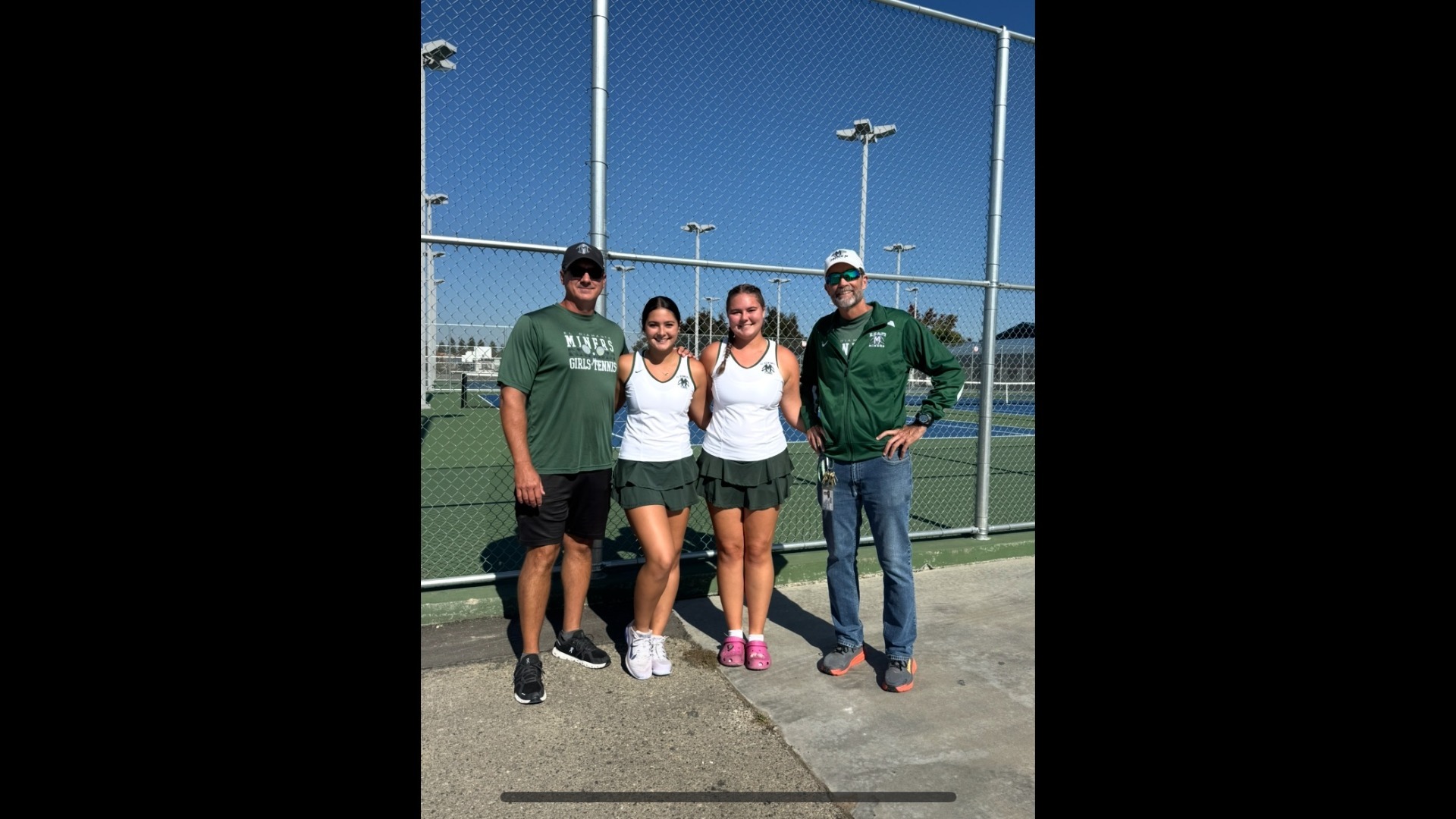 Slide 3 - Grace Heatherly and Makayla Heatherly beat 6 and 3 seeds to qualify for Section Finals