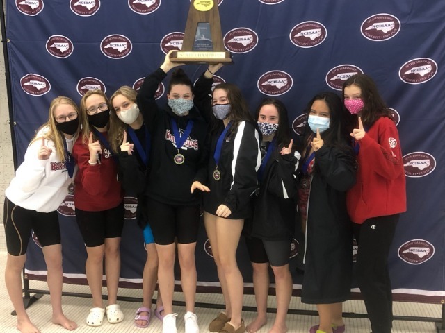 2021 UCHS Girls Capture Back to Back NCISAA DIII State Swimming Titles 