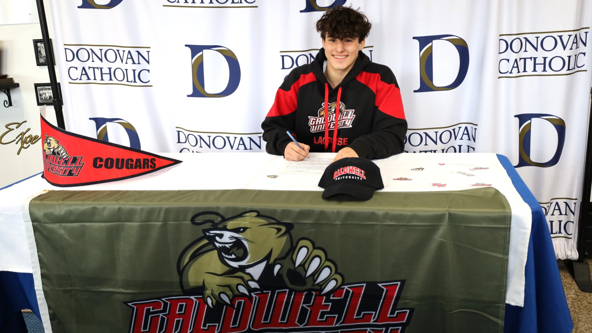 Slide 0 - Carl Feren committed to Caldwell University to continue his academic & athletic career in DII lacrosse 