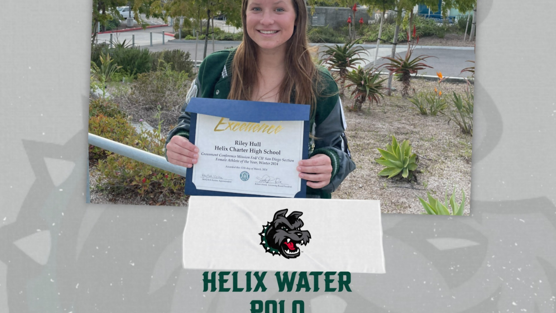 Slide 0 - Riley Hull Honored as CIF Winter Scholar Athlete