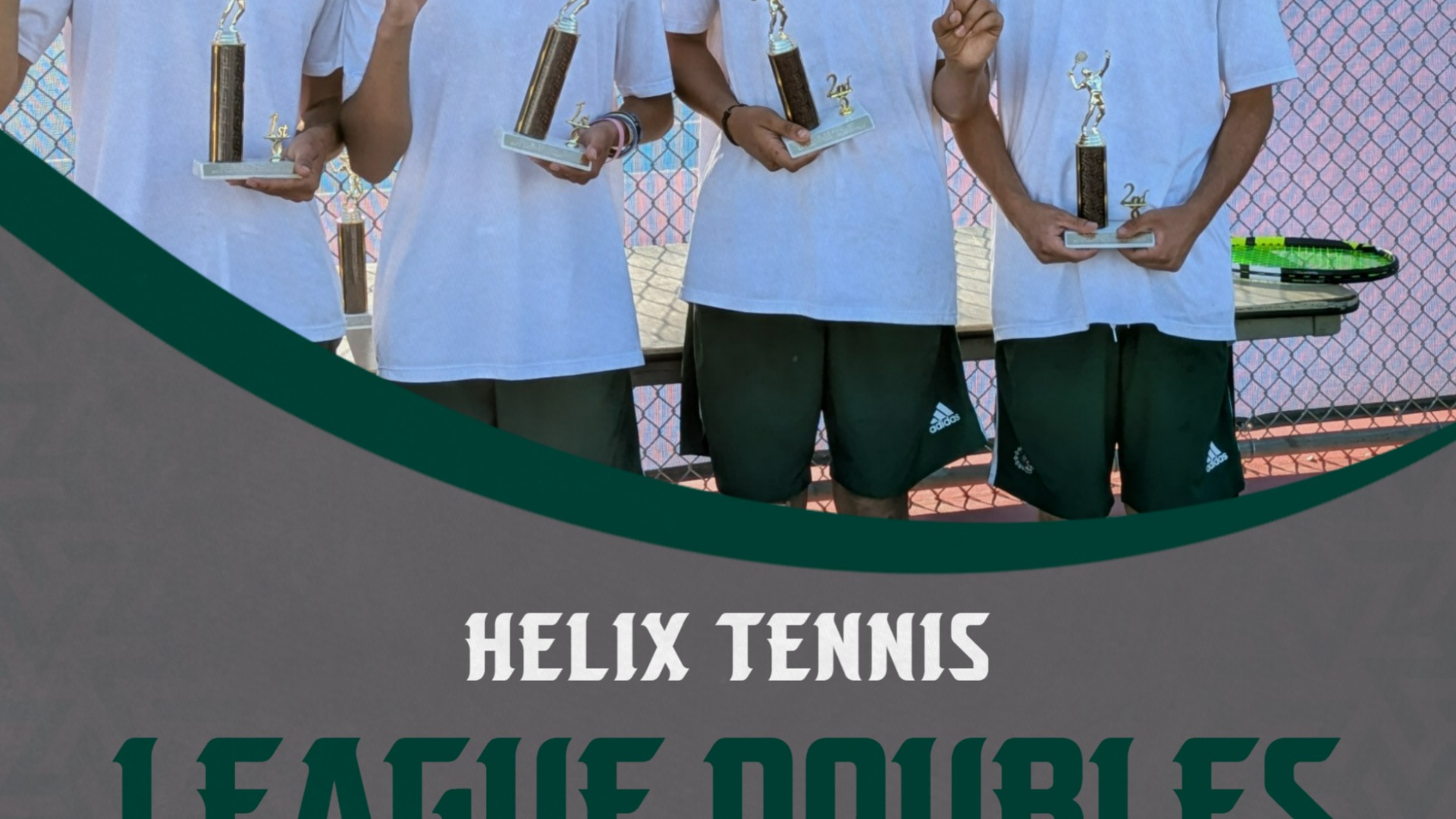 Slide 1 - Doubles Teams Place 1st and 2nd in League Championships