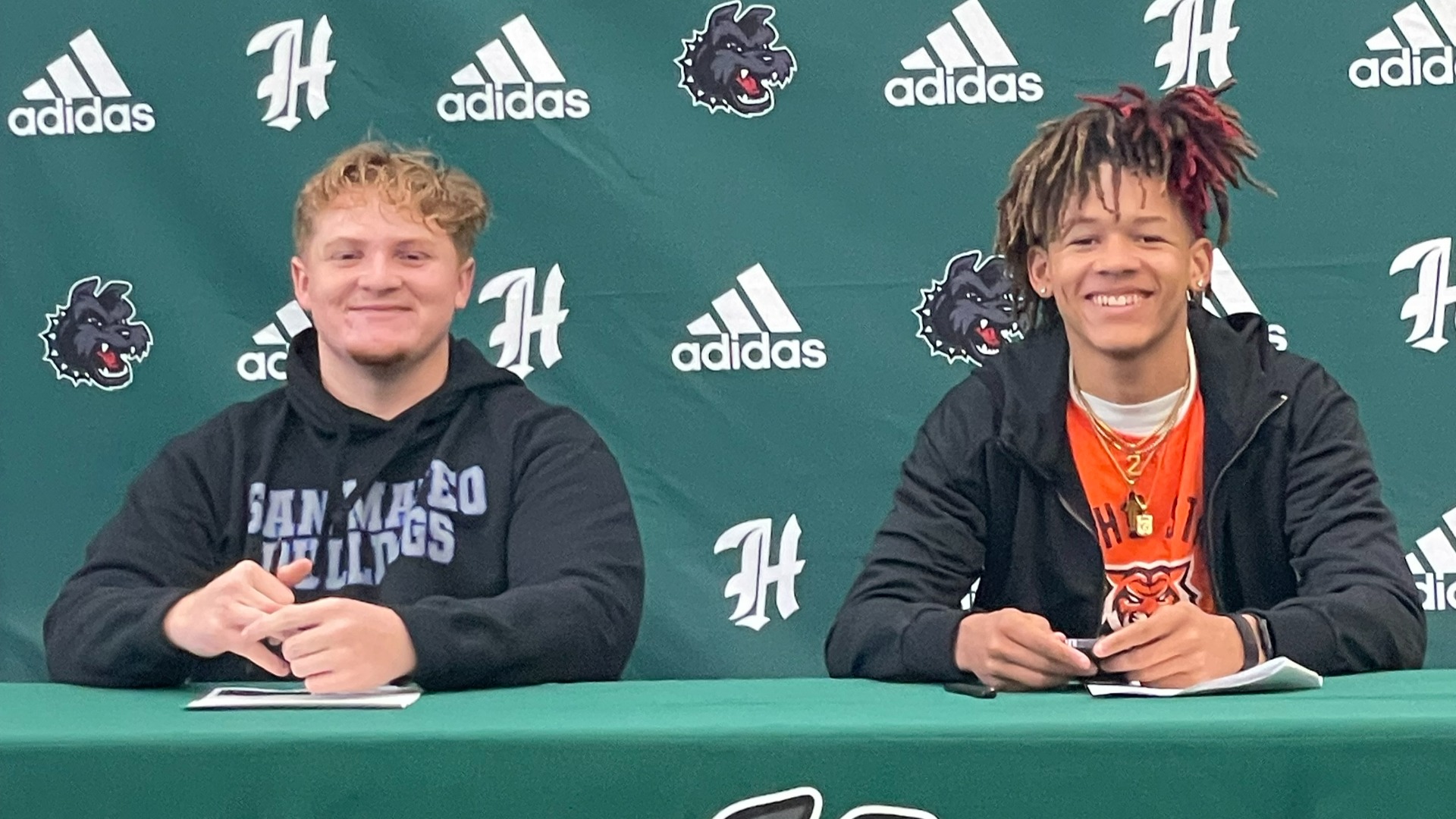 Slide 7 - Daniels (Idaho State) and Mason (College of San Mateo) Sign College Committments