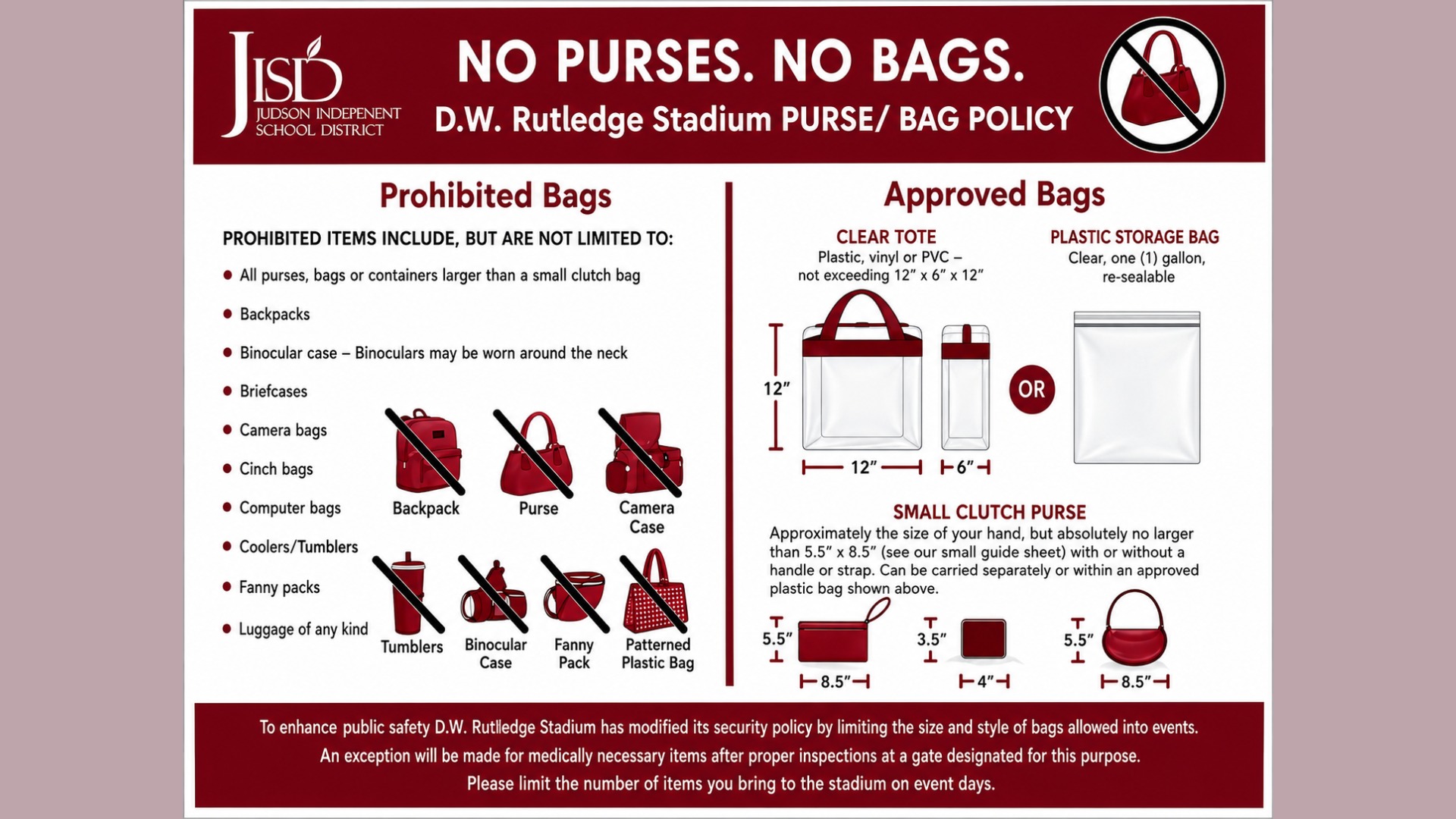 Slide 1 - Clear Bag Policy 