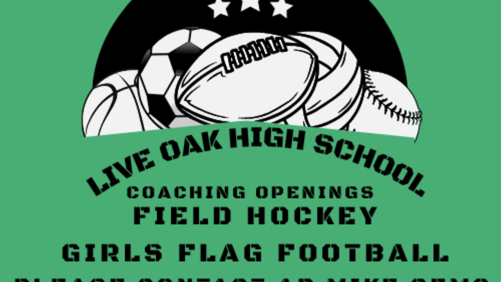 If your interested in coaching in the fall please contact AD Mike Gemo gemom@mhusd.org