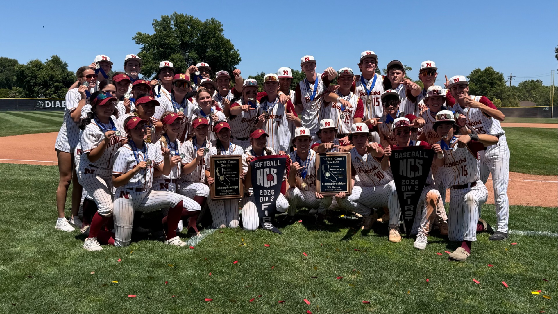 Slide 3 - Girls Softball and Baseball NCS CHAMPS!