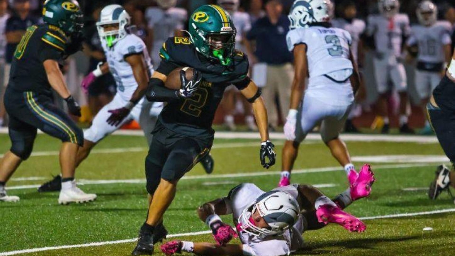 Slide 2 - Placer football-Isaiah Caminiti #2