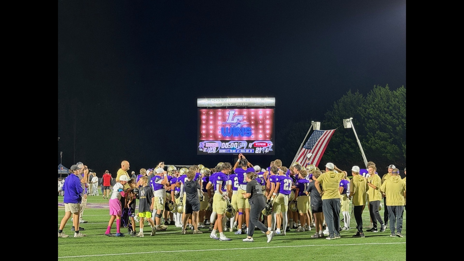 Slide 1 - Indians Win a Big One - 28-21 over Stephens County!