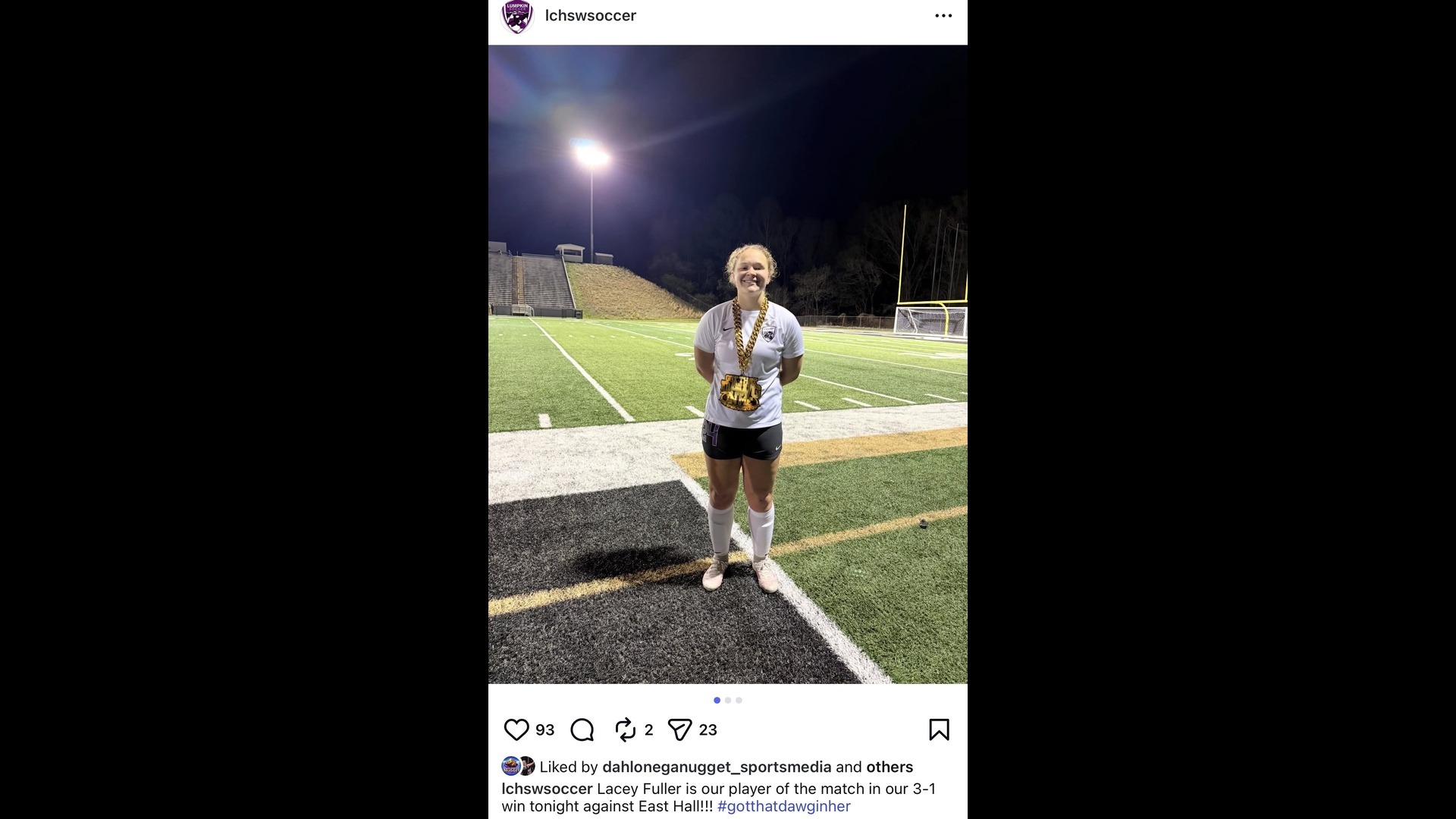 Slide 2 - Way to Go Lacey!