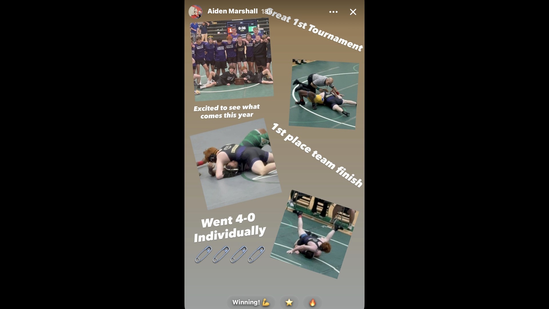 Slide 3 - Aiden Marshall Shows Out!