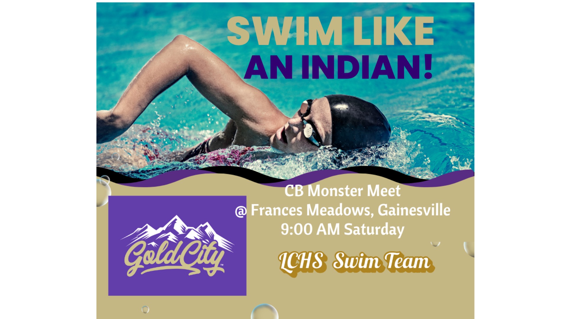 Slide 4 - Come and See the Swim Team Compete!