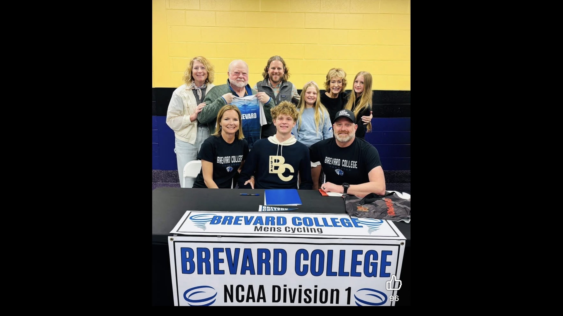 Slide 1 - Asher Boegner signs with BREVARD COLLEGE!  A Nationally Recognized Mountain Biking College!