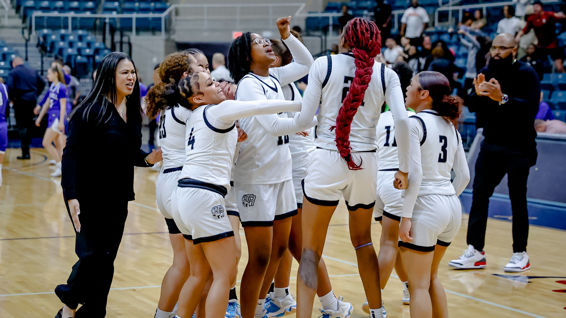 Slide 0 - 23-24 Lady Lions Celebrate UIL Regional Tournament Victory