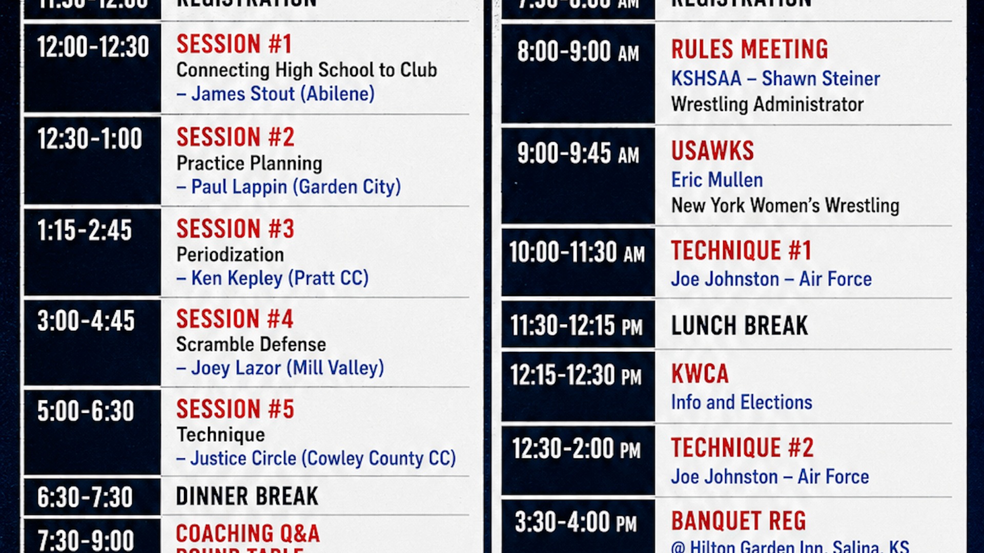 Slide 0 - KWCA CLINIC SCHEDULE