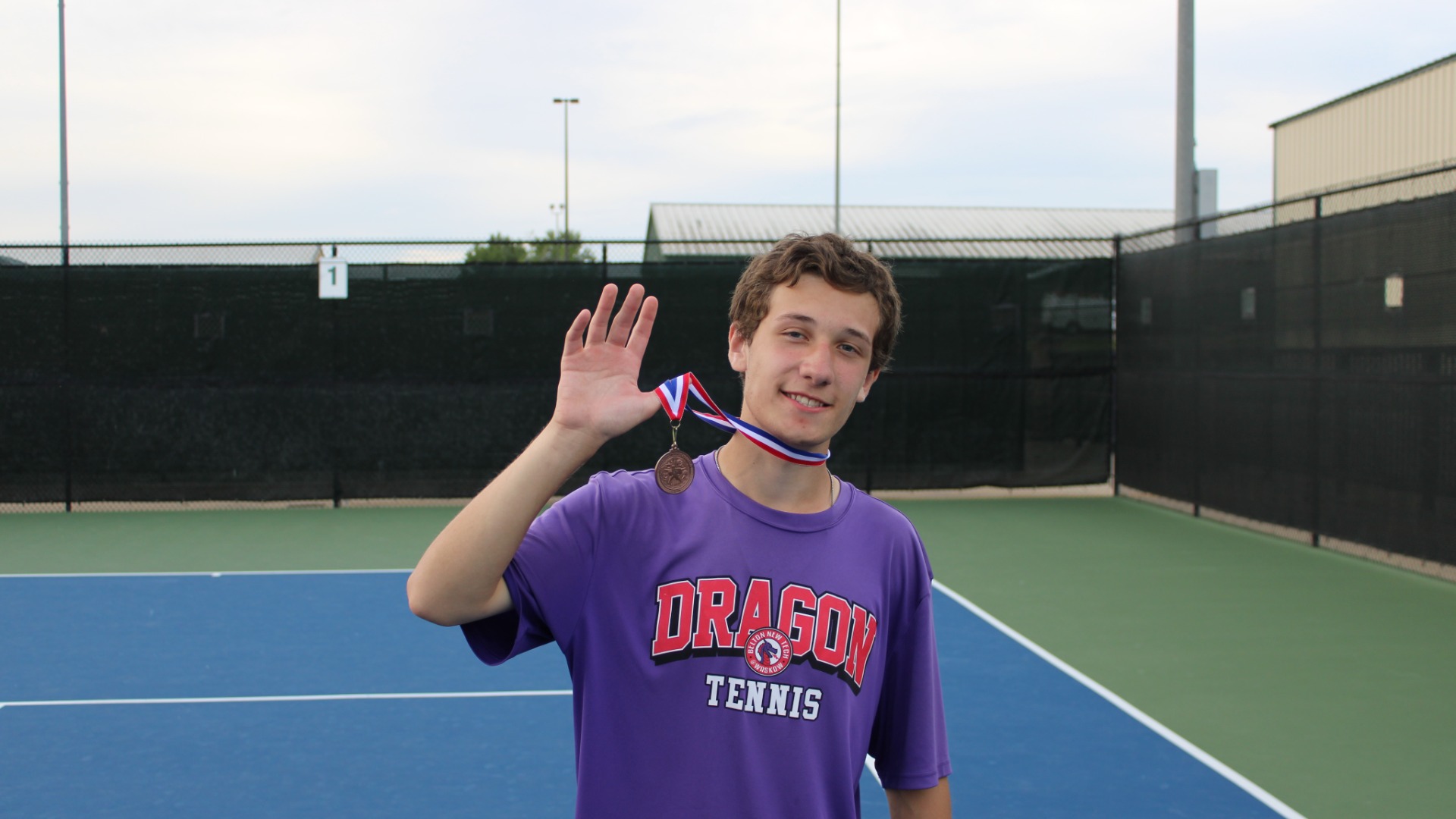 Slide 1 - Julian Graner- 2026 JV District Boys Singles 3rd place