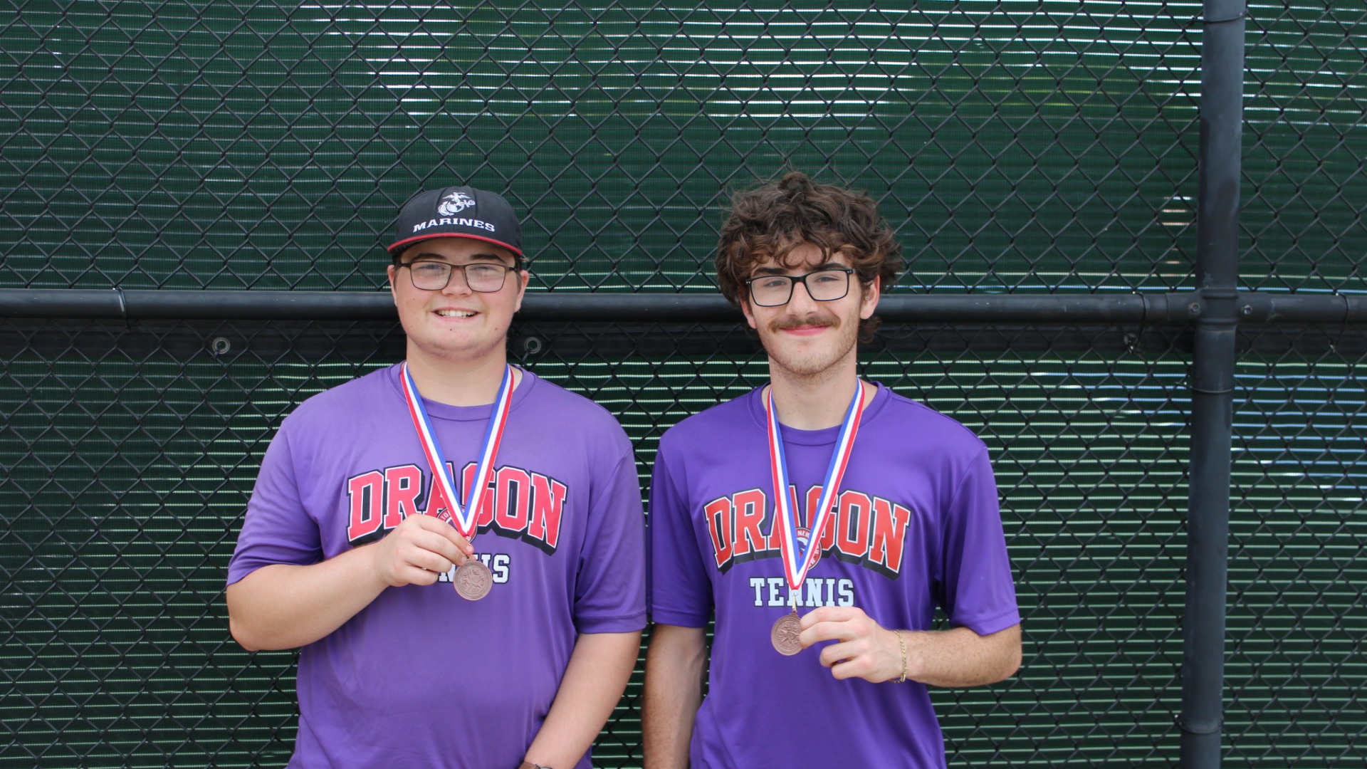 Slide 2 - Aidan Wills and Gavin Tull- 2026 JV District Boys Doubles 3rd place