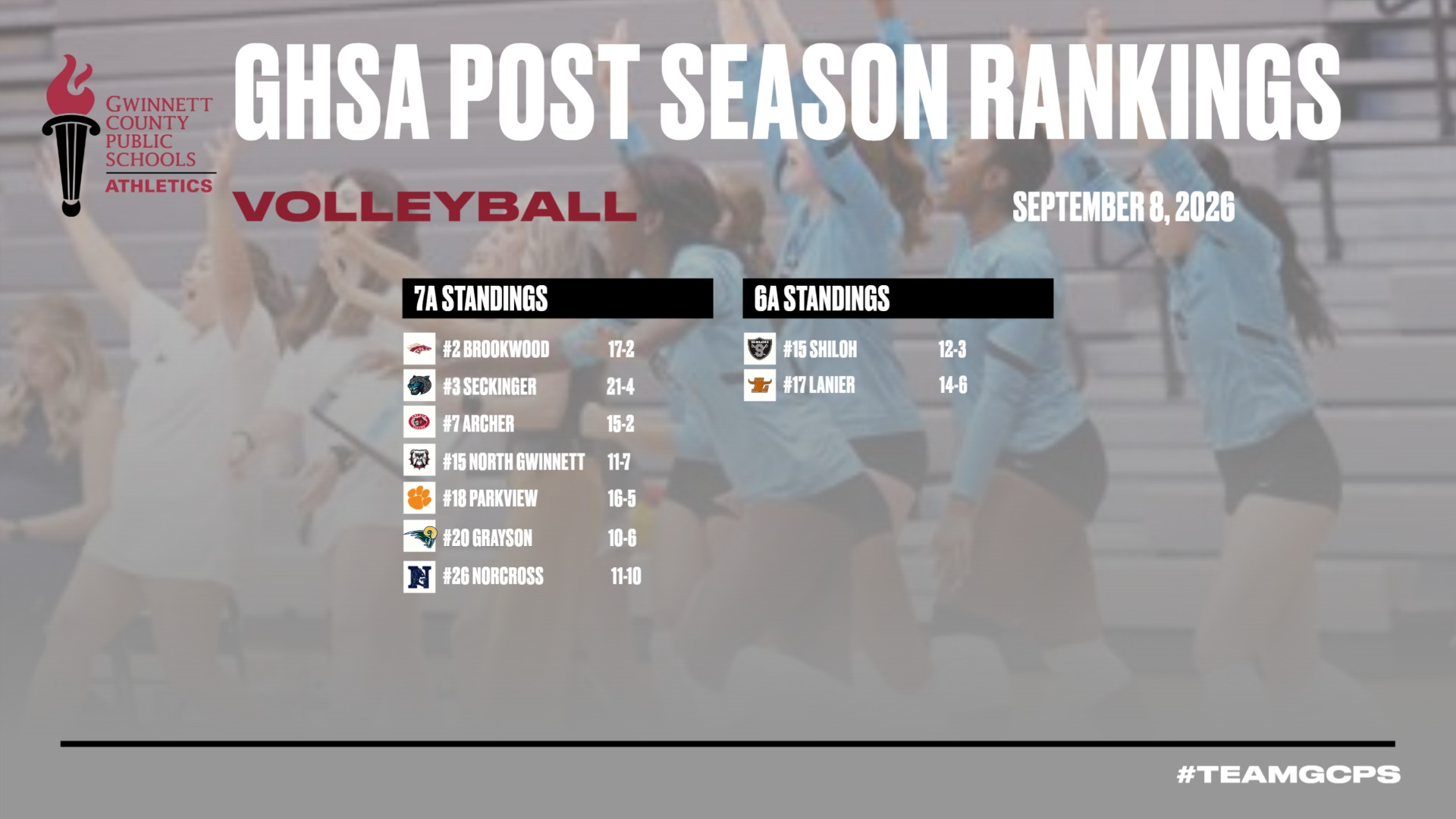 7A & 6A Volleyball PSR 9/8/2026