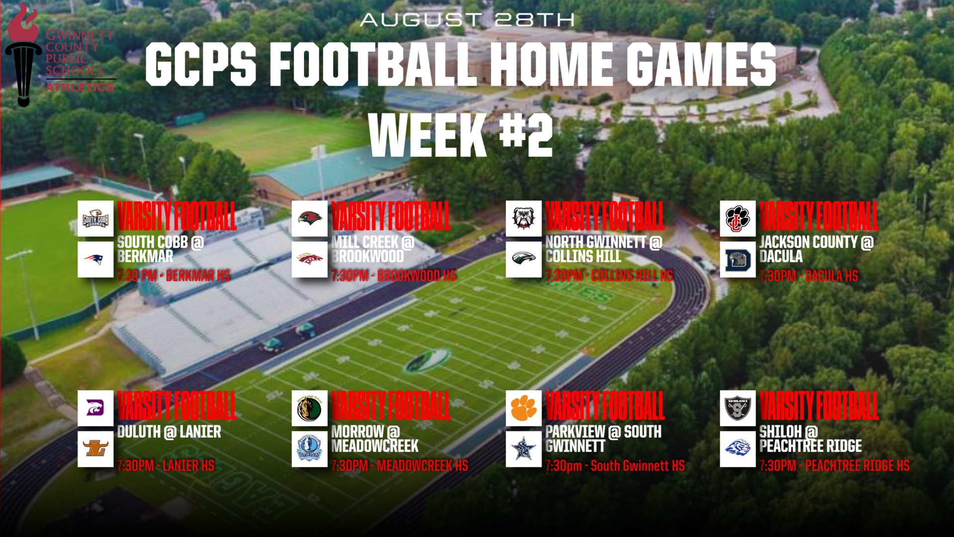 Fall 2026 Home Varsity Football Games
