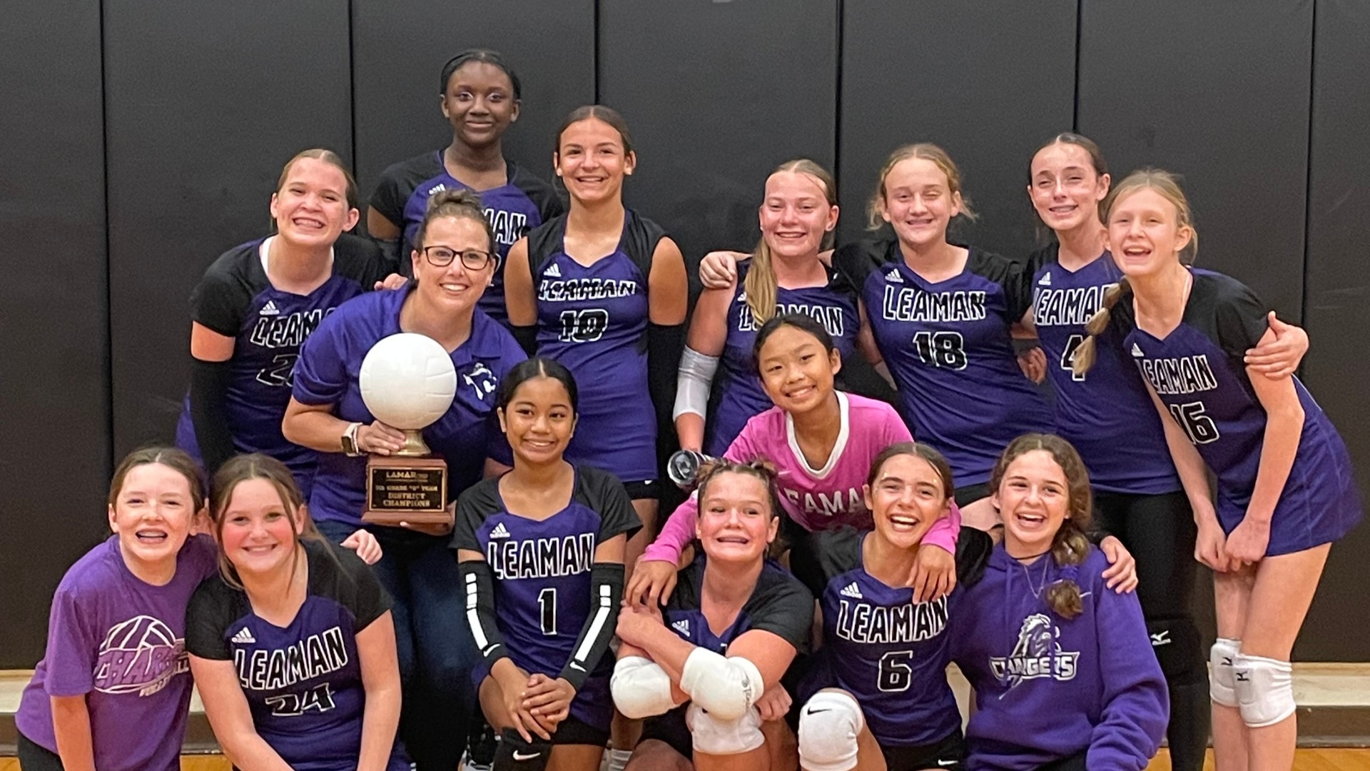 Slide 6 - 7th B team Volleyball District Champions