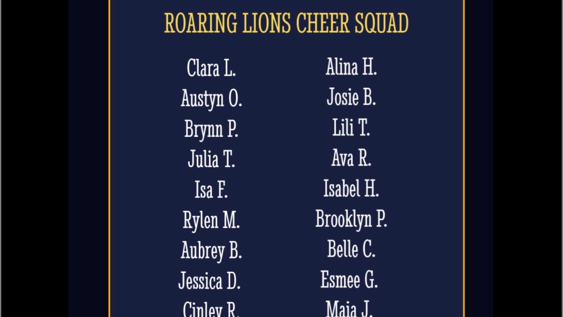 Slide 0 - 25/26 Cheer Squad!!!