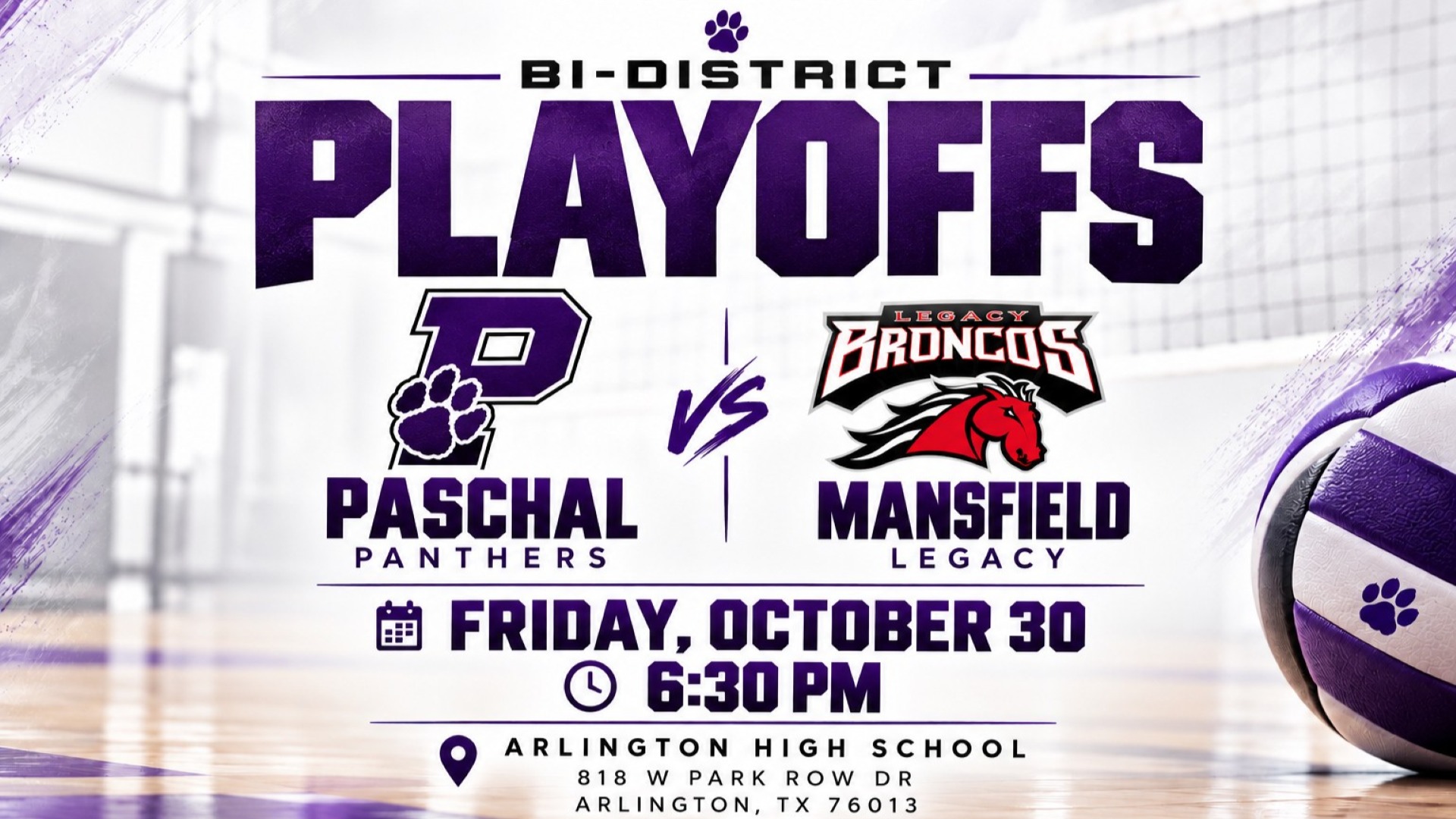 Slide 0 - Volleyball Bi-District Playoffs 2026